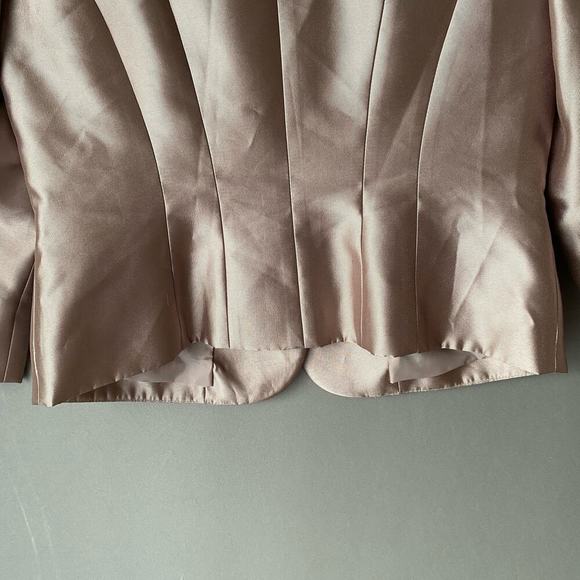 Tahari sz‎ 8 bronze career formal blazer jacket - Picture 4 of 9